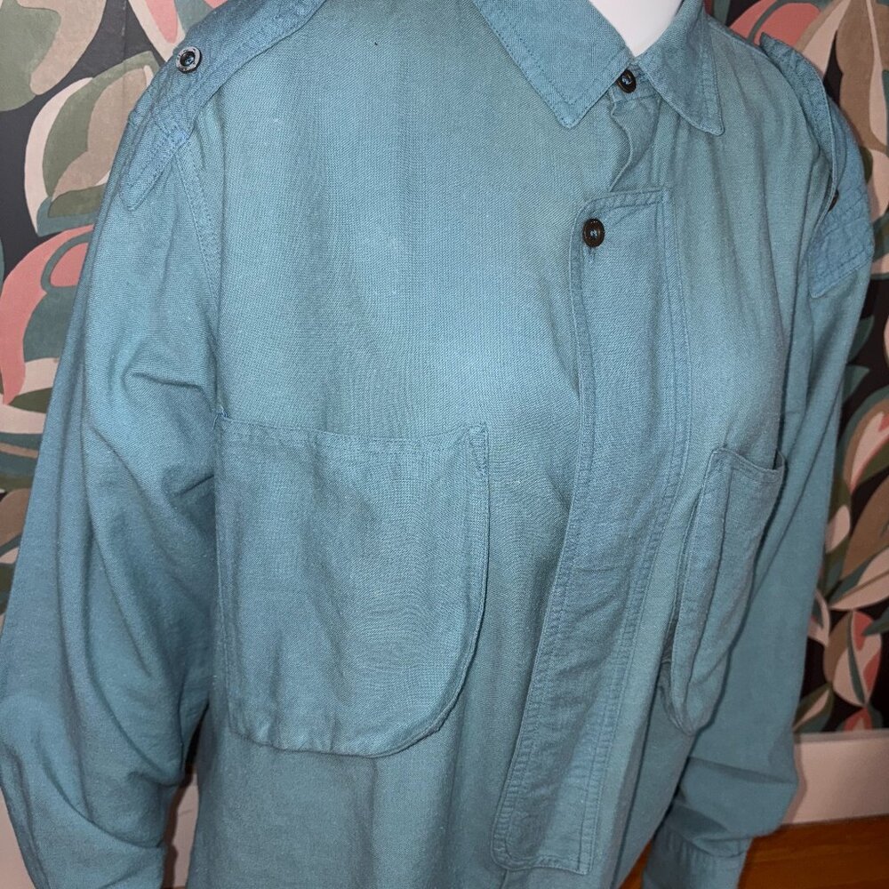 Vintage Dale Clothing Company Teal Button Up Shirt L